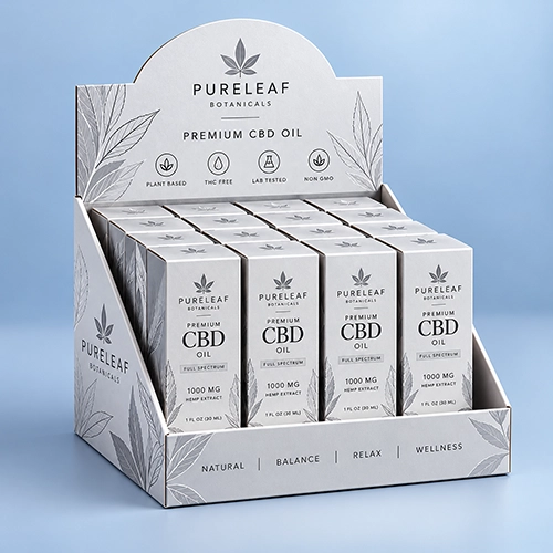 Luxury CBD display packaging boxes for premium brands