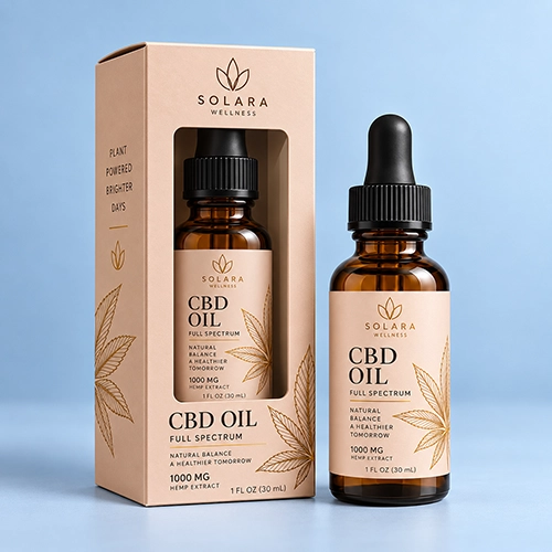Luxury CBD oil packaging boxes for premium brands