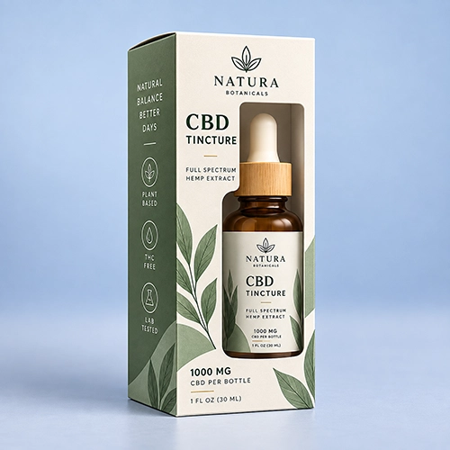 Luxury CBD tincture packaging boxes for premium brands