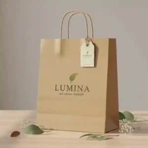 Custom printed product tags with logo for branding and retail
