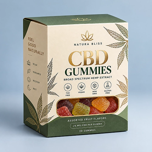 Wholesale CBD gummies boxes for wellness businesses