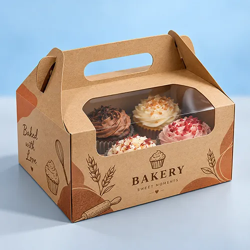 Eco-friendly kraft bakery boxes for sustainable food packaging