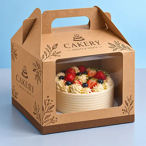 Eco-friendly kraft cake boxes for sustainable food packaging