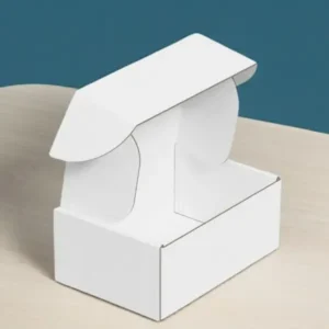 White Mailer Boxes printed logo ecommerce packaging – BoxBaba