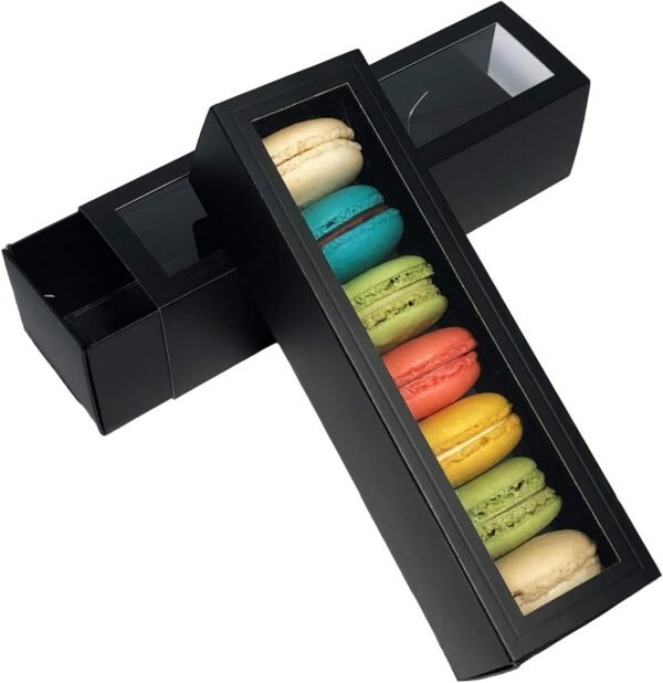 Black Macaron Box
