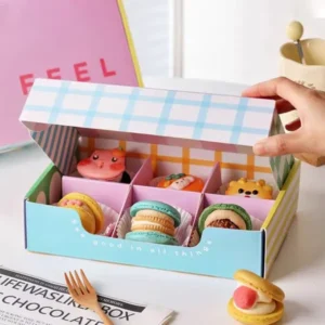 Custom bakery macaron boxes for bakeries, patisseries, and dessert shops