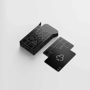 Black Playing Card Box