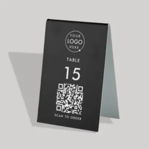 Restaurant Table Tent