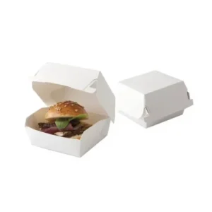 White Burger Box