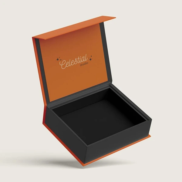 Green rigid magnetic closure box with premium finish