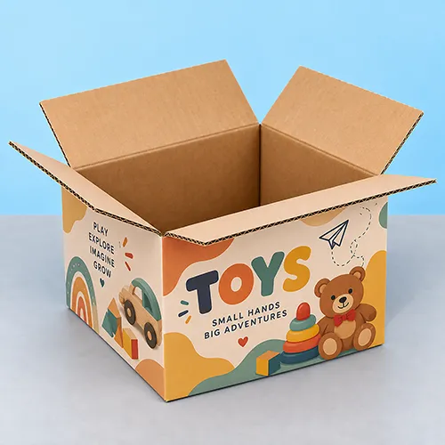 Custom printed toy shipping boxes for branded retail and e-commerce packaging