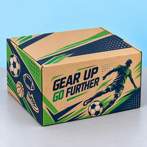 Protective sports equipment shipping boxes for secure product transportation