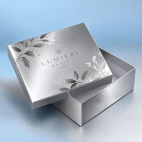 Wholesale silver foil boxes for retailers and businesses seeking premium packaging