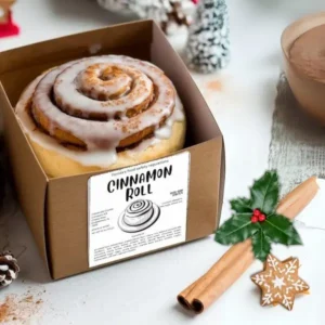 Custom cinnamon roll packaging boxes for bakeries, cafes, and dessert shops