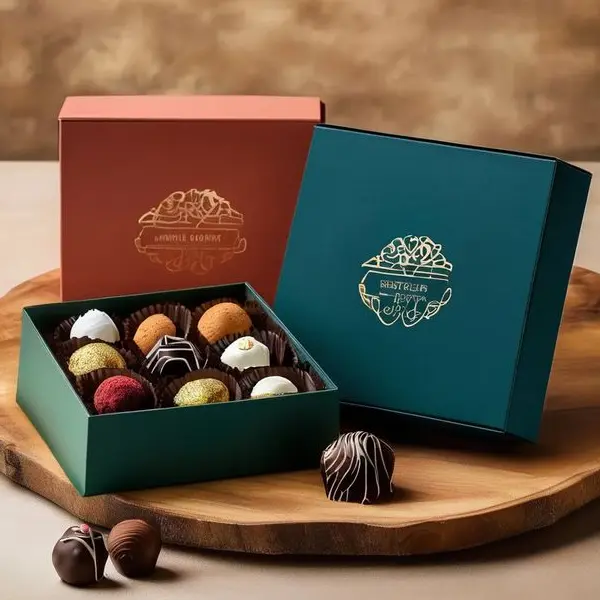 Luxury 2 Piece Truffle Boxes | Elegant Chocolate Gift Packaging