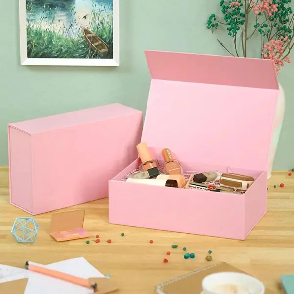 Wholesale pink magnetic gift boxes for boutique stores, brands, and events