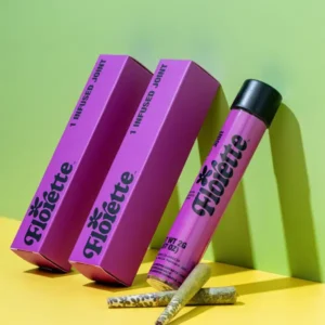 Printed CBD pre roll packaging logo