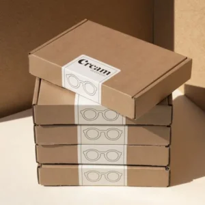 Printed kraft mailing boxes logo