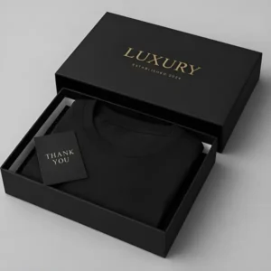 Custom Glossy Black Gift Boxes used for premium gifting