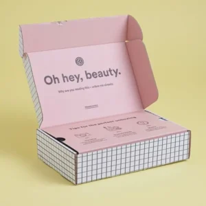 Ecommerce Packaging printed logo closeup