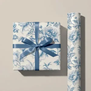 Close-up of Gift Wrapping Paper with vibrant pattern print