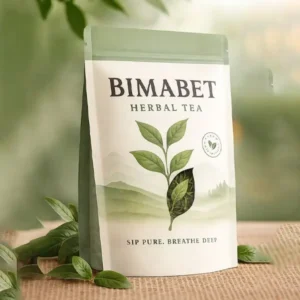 Printed herbal tea pouches logo