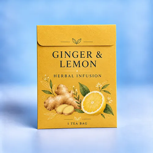 Custom printed tea bag envelopes for branded tea packaging