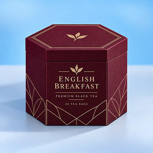 Custom printed tea bag packaging boxes for branded tea products