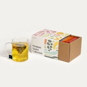 Printed tea bag packaging logo