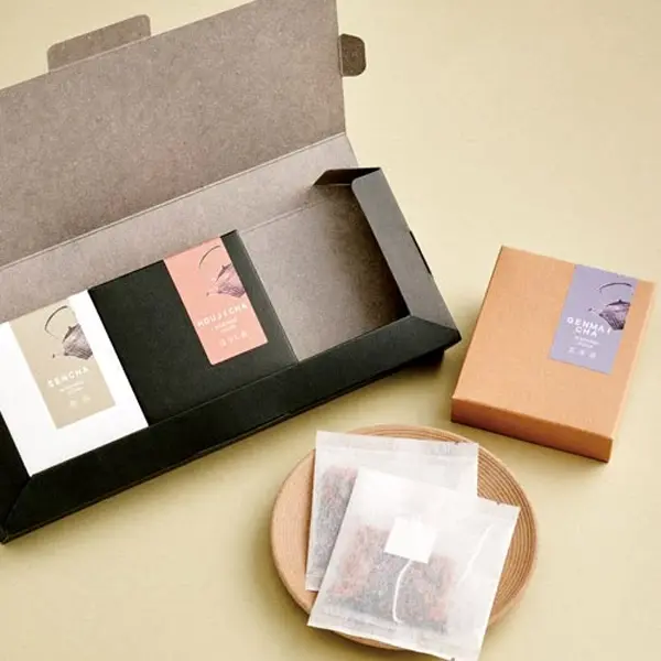 Printed tea bags envelopes logo