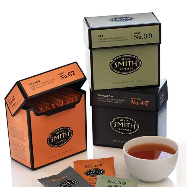 Printed tea boxes with logo
