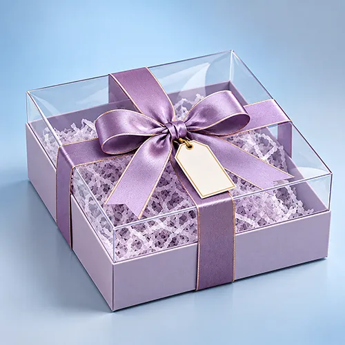 Luxury clear lid gift packaging boxes for special occasions
