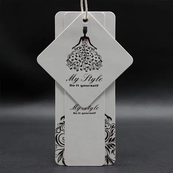Luxury hang tags with foil and embossing for premium brands