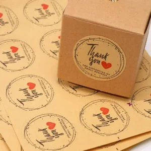 Paper Stickers printed logo label packaging – BoxBaba