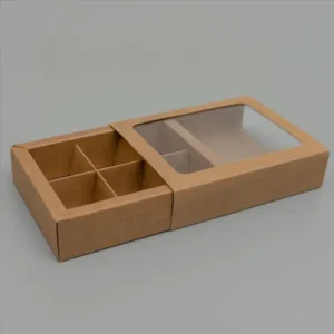 Chocolate Cardboard Boxes with Window Lids custom design window packaging – BoxBaba