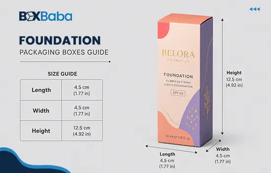 Foundation packaging boxes guide for liquid foundation, BB cream, CC cream, makeup bottles, inserts, materials, finishes and retail packaging