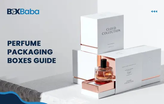 Perfume packaging boxes guide showing luxury fragrance boxes, inserts, rigid materials, foil stamping, embossing, and retail packaging