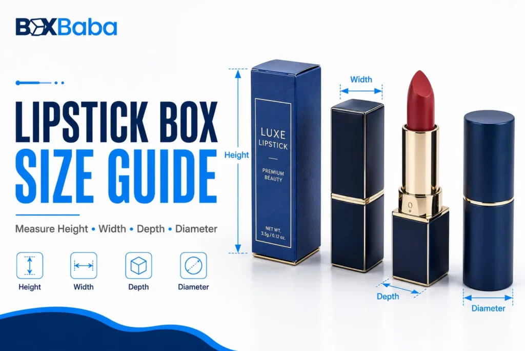 Lipstick box size guide for custom packaging