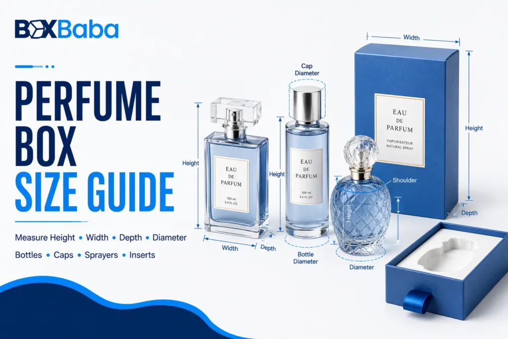Perfume box size guide for fragrance bottles