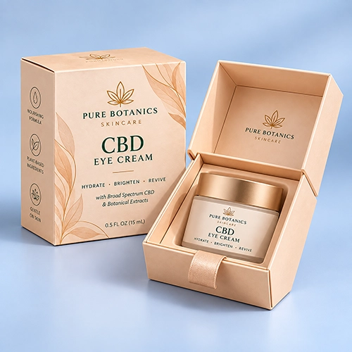 Luxury CBD eye cream packaging boxes for premium brands