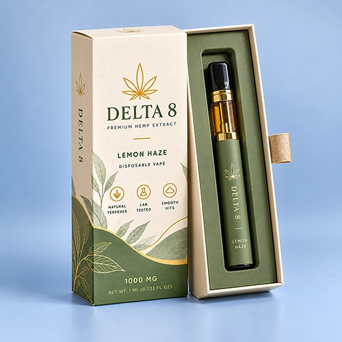 Luxury Delta 8 packaging boxes for premium brands
