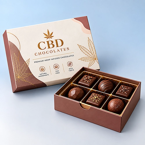 Custom CBD chocolate boxes for wellness brands