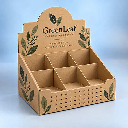 Custom kraft display boxes for retail product packaging