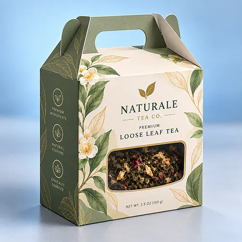 Custom loose leaf tea boxes for storing and presenting loose tea blends