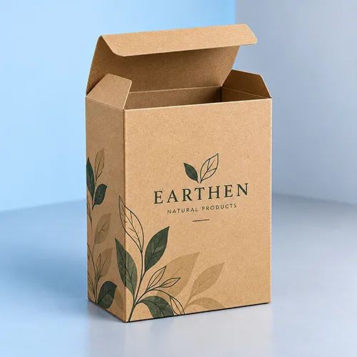 Eco-friendly kraft tuck top packaging for sustainable product brands