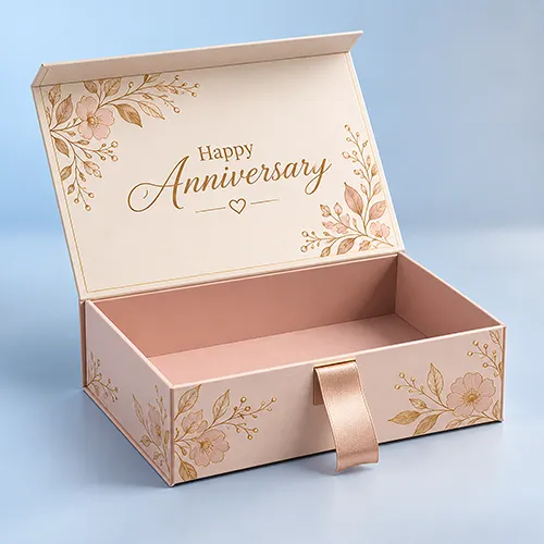 Luxury anniversary gift packaging boxes for premium gifts