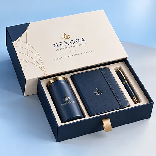 Custom printed corporate gift boxes for branded gifts